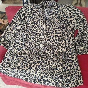 Leopard Print Cozy Fleeece Jacket / Coat